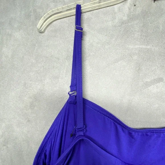 Ava & Viv Womens Purple Smocked Wide Leg Jumpsuit Plus Size 2X - Picture 13 of 16